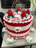 Verjaardagstaart nodig? Deze bederft niet, gehaakte taart, Ophalen of Verzenden, Nieuw, Versiering, Verjaardag