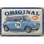 Mini Cooper auto British Classic relief metalen reclamebord, Ophalen of Verzenden, Nieuw, Auto's