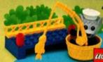 (#dag), Lego set 3717 Fisherman, Fabuland, GELIJMD!, Complete set, Gebruikt, Ophalen of Verzenden, Lego