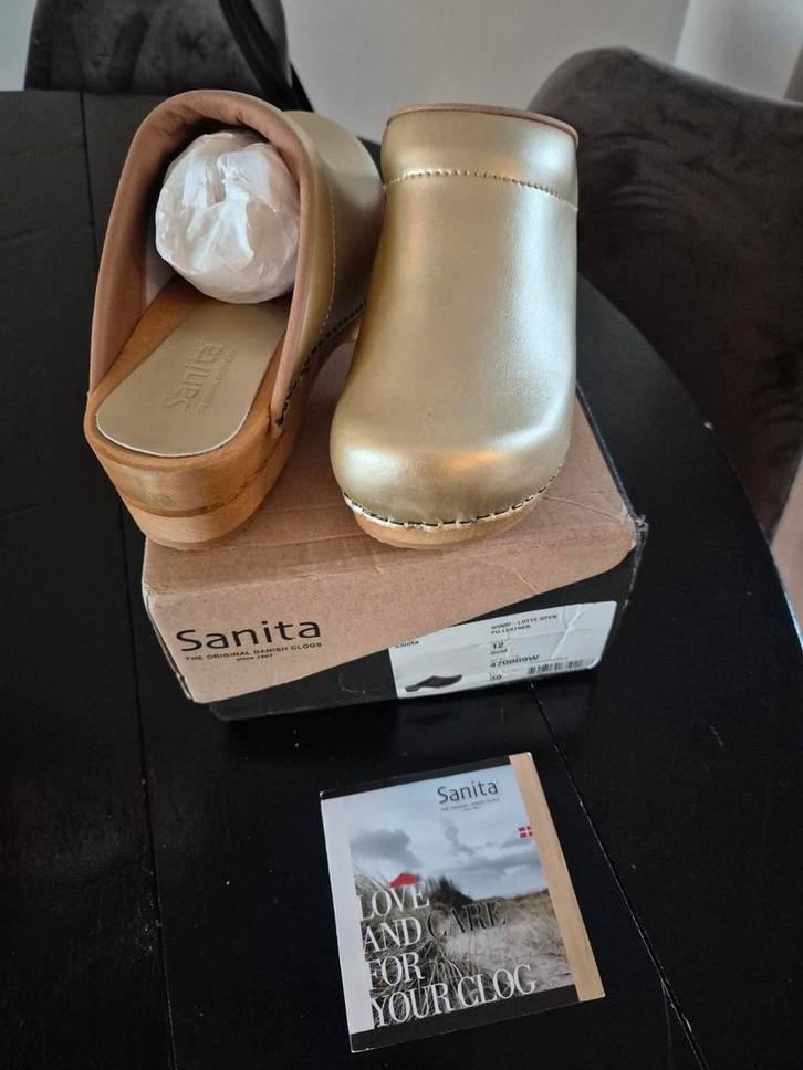 Sanita Klompen Goud Maat 39 - Nieuw in Doos!, Kleding | Dames, Schoenen, Nieuw, Overige typen, Overige kleuren, Ophalen of Verzenden