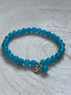 Prachtige armband met jade edelstenen, massief 925 zilver, Verzenden, Nieuw, Zilver