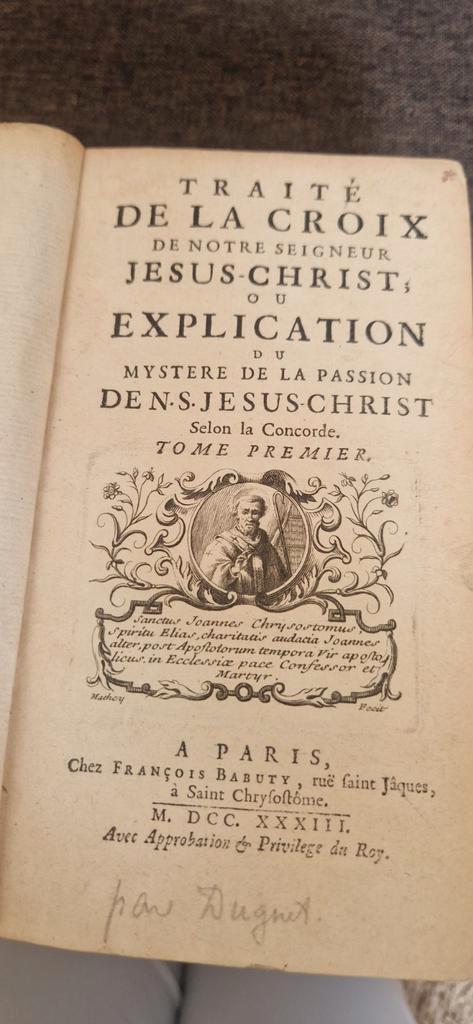 "Traité de la Croix de Notre Seigneur Jésus-Christ,, Antiek en Kunst, Antiek | Boeken en Bijbels, Ophalen of Verzenden