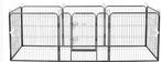 Lendo hondenren 8 panelen 80x80cm antraciet staal, Dieren en Toebehoren, Ophalen, Hondenkennel, 110 cm of meer, 65 tot 100 cm