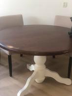 Eettafel 120breed, Gebruikt, 100 tot 150 cm, Rond, Ophalen of Verzenden