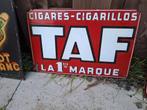 Emaille reclamebord TAF, Verzamelen, Ophalen of Verzenden, Gebruikt, Reclamebord