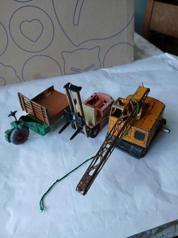 Motocart, Coles mobile crane en heftruck. Dinky toys,  opkna beschikbaar voor biedingen