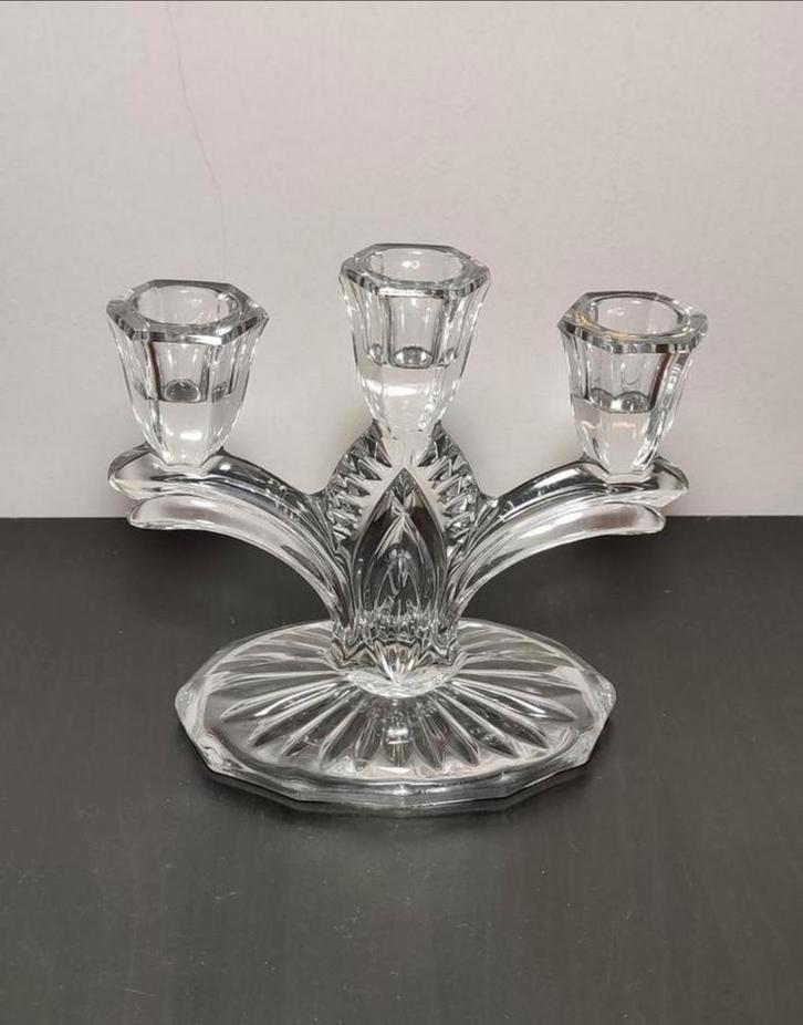 Art-déco kandelaar, Antiek en Kunst, Antiek | Glas en Kristal, Ophalen of Verzenden