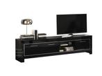 TV meubel Mona hoogglans zwart- wit 207 cm-AANBIEDING--, Ophalen of Verzenden, Nieuw, 25 tot 50 cm, Minder dan 100 cm