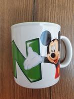Mok Disneyland Mickey Mouse letter N, Ophalen of Verzenden, Mickey Mouse, Zo goed als nieuw, Servies