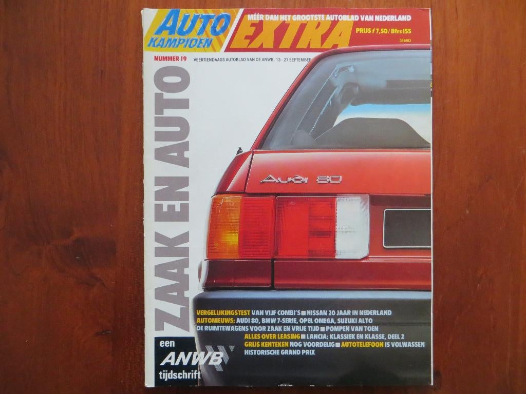 Autokampioen 19 1986 Omega, Alto, 80, 7-serie, combi's, Ophalen of Verzenden, Zo goed als nieuw, Opel