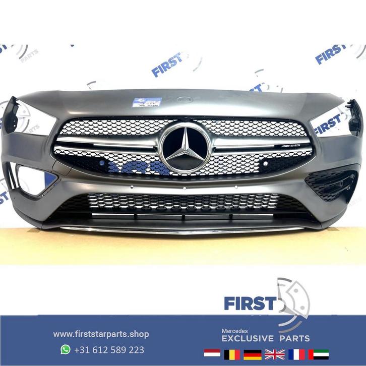 W118 CLA 35 AMG VOORBUMPER MAT GRIJS CLA35 2018-2023 ORIGINE, Auto-onderdelen, Carrosserie en Plaatwerk, Bumper, Mercedes-Benz