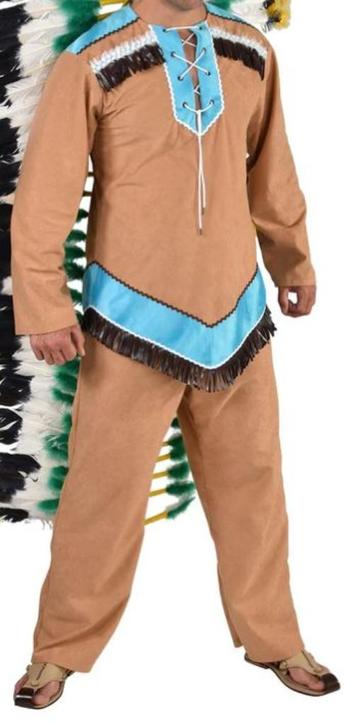Leuk beige/blauw/wit/bruin INDIAAN/NATIVE AMERICAN pak beschikbaar voor biedingen
