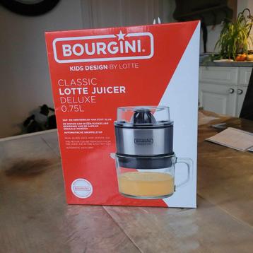 Bourgini lotte juicer deluxe 0,75 ltr. **NIEUW** beschikbaar voor biedingen
