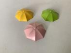 Lego parasol paraplu top 6x6 geel limoen groen en roze (5), Gebruikt, Ophalen of Verzenden, Lego, Losse stenen