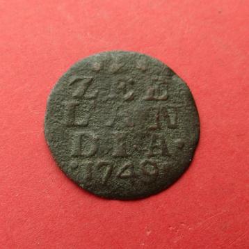 Duit Zeeland 1749 Zeelandia Luctor et Emergo Middelburg beschikbaar voor biedingen