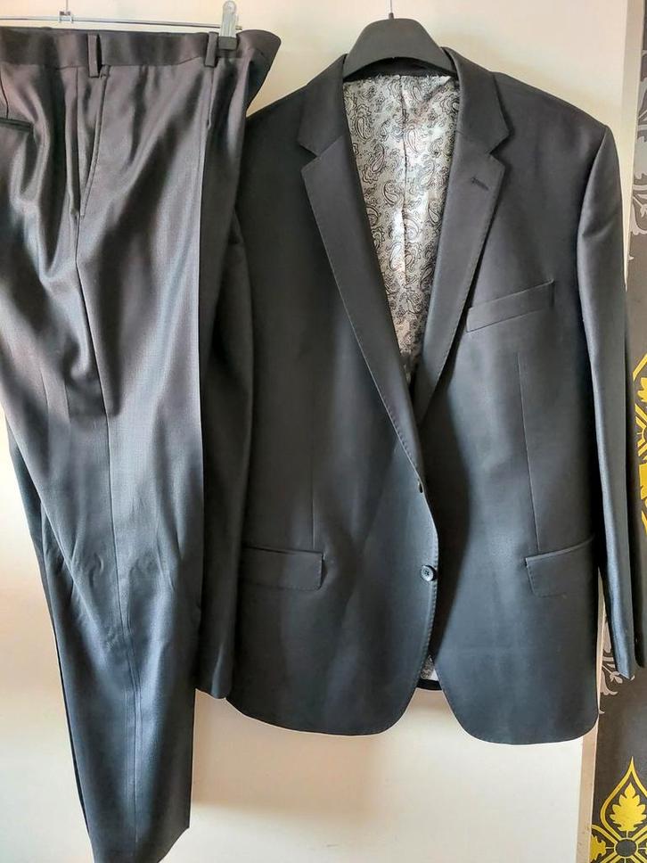 Trouwpak, Kleding | Heren, Trouwkleding en Trouwaccessoires, Zo goed als nieuw, Trouwpak, Grijs, Ophalen of Verzenden