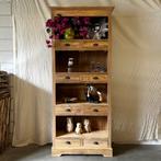 Boekenkast - 8 lades - 4 planken - massief Teak – TTM Wonen, 200 cm of meer, Teakhout, Nieuw, Landelijk