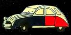 Citroën 2CV pin in kleuren van de Franse vlag, Verzamelen, Speldjes, Pins en Buttons, Verzenden, Nieuw, Transport, Speldje of Pin
