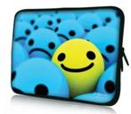 ‘Smiley’ neoprene laptophoes met rits, Computers en Software, Laptophoezen, Ophalen of Verzenden, 14 inch, Zo goed als nieuw