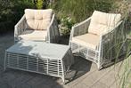 Wicker Loungeset - 2 Stoelen & Tafel, Gebruikt, Bijzettafel, Loungeset, Wicker