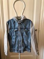 spijkerjack maat L met grijze capuchon, Ophalen of Verzenden, Zo goed als nieuw, Maat 52/54 (L), Blauw