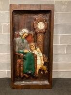 Vintage houten decoratie (180225c), Ophalen of Verzenden, Gebruikt