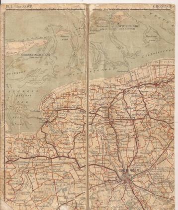 Kaart Groningen Atlas ANWB Blad 4 1930 beschikbaar voor biedingen