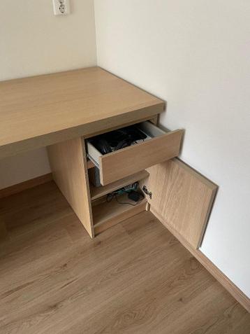 Ikea bureau malm eiken - afbeelding 4