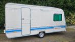 ADRIA UNICA 430 TS 1998 bj VASTBED TREINZIT, Caravans en Kamperen, Caravans, Koelkast, Treinzit, 750 - 1000 kg, Particulier