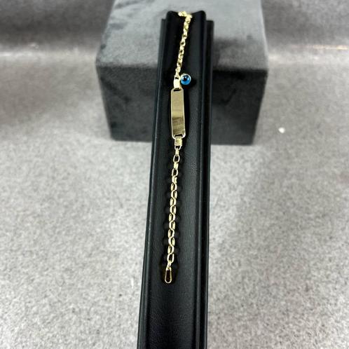 Gouden armband | 14K | 2,43gr | kinderplaatband | 388595, Sieraden, Tassen en Uiterlijk, Armbanden, Zo goed als nieuw, Goud, Goud