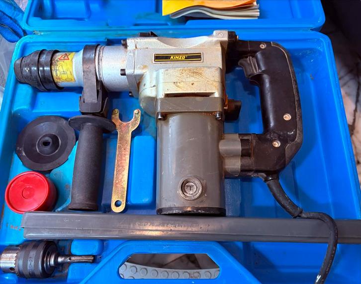 Kinzo Boorhamer - Krachtig en Betrouwbaar!, Doe-het-zelf en Verbouw, Gereedschap | Boormachines, Gebruikt, Boor- en/of Breekhamer