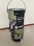 Muurverf Home Vision (Action) Olijfgroen 2 x 2,5 liter nieuw, Doe-het-zelf en Verbouw, Verf, Beits en Lak, 5 tot 10 liter, Nieuw
