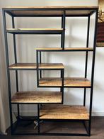 Kyan Wandmeubel - Zwart/Naturel - 180x120x40, Huis en Inrichting, Ophalen, Zo goed als nieuw, Minder dan 150 cm, 150 tot 200 cm