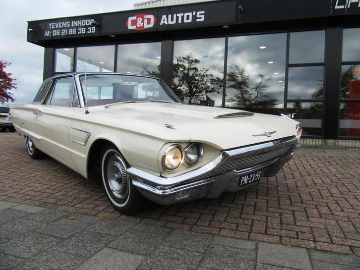 Ford USA THUNDERBIRD 1965 NW INT 390 CU V8 AUT UNIEKE STAAT, Auto's, Oldtimers, Te koop, Lederen bekleding, Ford USA, Benzine