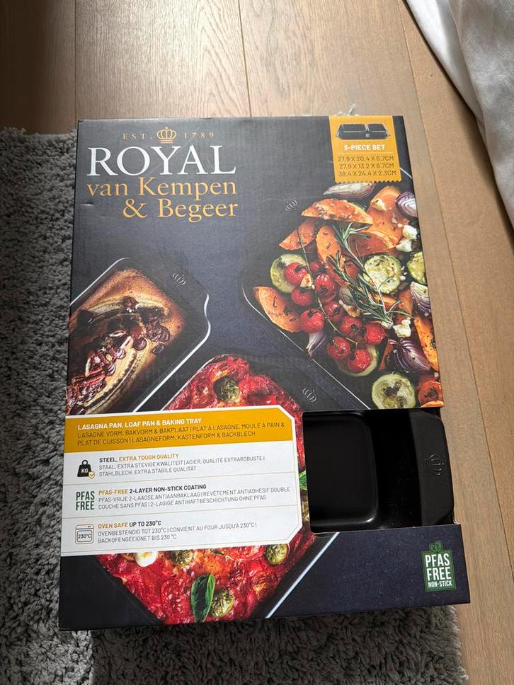 Royal van Kempen & Begeer Bakset - 3 Delig, Huis en Inrichting, Keuken | Potten en Pannen, Nieuw, Pannenset, Rvs, Inductieplaat