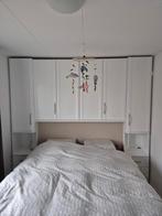 GRATIS MOET WEG Bedombouw met kastruimte en harmonica deuren, Huis en Inrichting, Ophalen, Gebruikt, 200 cm of meer, 150 tot 200 cm