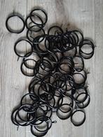 Gordijnringen zwart, 4cm, 60 stuks - Nieuwstaat, Ophalen, Nieuw, Zwart, Minder dan 100 cm