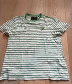lyle and scott lyle & scott t-shirt wit met groene strepen, Gebruikt, Meisje, Lyle & Scott, Ophalen of Verzenden