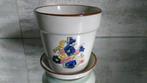 Vintage bloempot botanica porselein 12,5cm, Ophalen of Verzenden, Zo goed als nieuw, Rond, Binnen