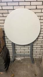 Twee handige party tafels, Huis en Inrichting, Tafels | Eettafels, Ophalen, Kunststof, Gebruikt, Rond