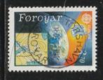 Verenigd Europa 1991 - Faeröer - Weersatelliet, Ophalen of Verzenden, Gestempeld, Overige thema's