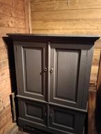 Teak houten kast, mat grijs geverfd., Huis en Inrichting, Ophalen, Gebruikt
