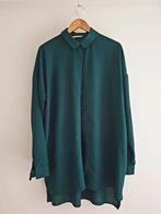 Piecee donker groen overhemd, 100% Viscose, Kleding | Dames, Maat 38/40 (M), Nieuw, Ophalen of Verzenden, Pieces
