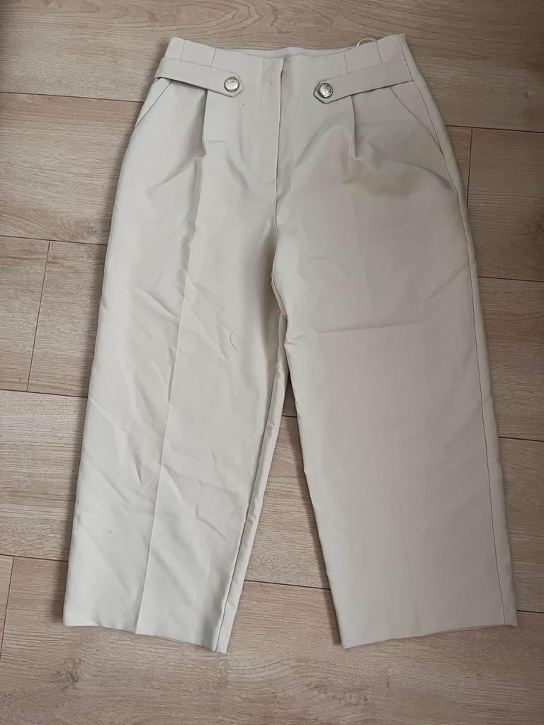 Beige Culotte Broek - Maat M, Maat 38/40 (M), Beige, Ophalen of Verzenden, Zo goed als nieuw