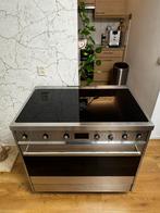 Smeg Inductie Fornuis 5 pits 90cm - BEZORGEN, 60 cm of meer, Ophalen of Verzenden, Zo goed als nieuw, Energieklasse A of zuiniger