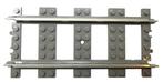 Lego Dark Gray Train, Track 9V Straight, Ophalen of Verzenden, Gebruikt, Losse stenen, Lego