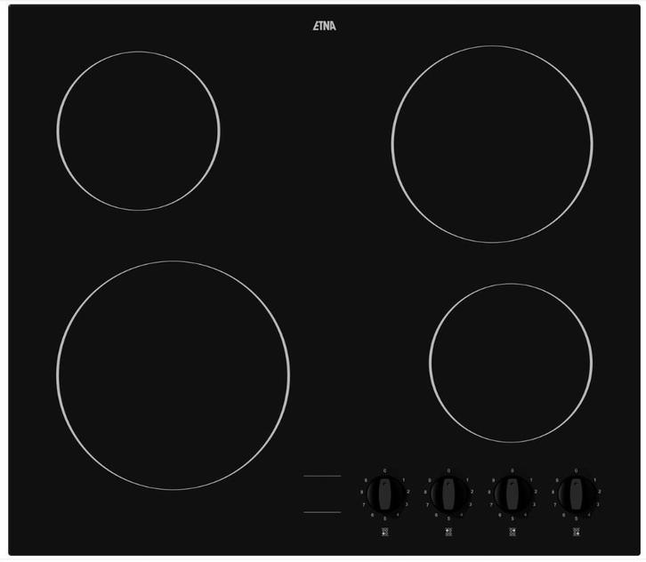 Keramische inbouw kookplaat   ETNA KC160ZT, Witgoed en Apparatuur, Kookplaten, Nieuw, Inbouw, Keramisch, 4 kookzones, Ophalen