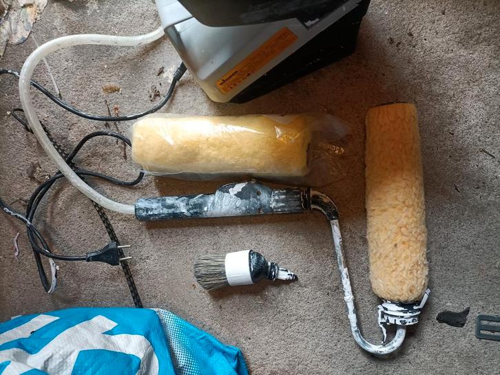 Elektrische Verfroller Wagner W5500, Doe-het-zelf en Verbouw, Schildersmaterialen, Gebruikt, Verfroller, Ophalen of Verzenden