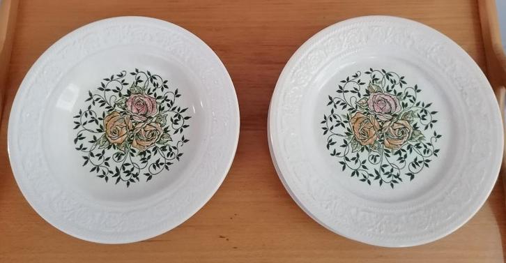 Antieke soep- / dinerborden Fine ware per stuk € 3,00, Huis en Inrichting, Keuken | Servies, Zo goed als nieuw, Bord(en), Overige stijlen