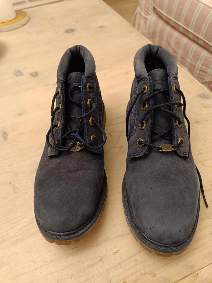 Timberland Nellie chukka double warerproof, Kleding | Dames, Schoenen, Zo goed als nieuw, Lage of Enkellaarzen, Blauw, Ophalen of Verzenden